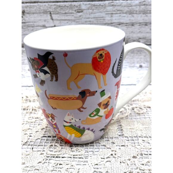 Pfaltzgraff Dog Breeds in Halloween Costumes Coffee Mug Tea Cup Seasonal Decor - Picture 1 of 9